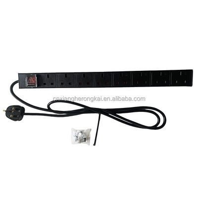 Kundenspezifische Unterstützung Englisch Standard 19 Zoll Rack Mount Power Strip für Netzwerk Schrank
