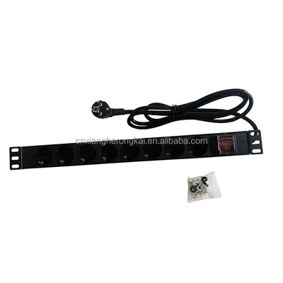 Europäische Standard-Stecker-PDU für Deutschland Steckdose und A/V-Messnetzwerk-Schrankregal