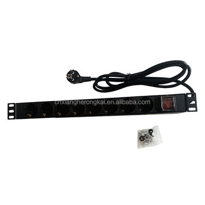 Europäische Standard-Stecker-PDU für Deutschland Steckdose und A/V-Messnetzwerk-Schrankregal