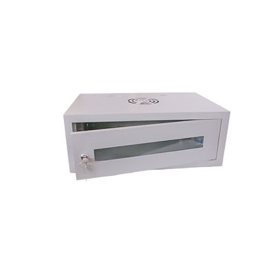 SPCC-Material Wandmontierter Server-Schrank mit Verdickungsglas Tür und private Form