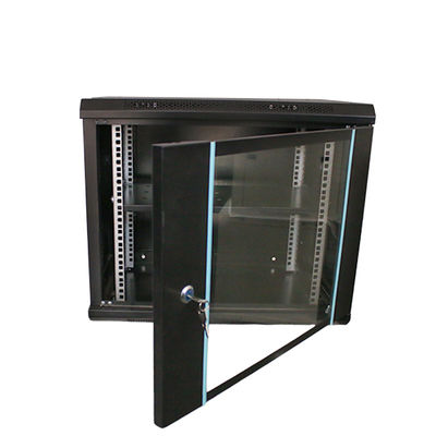 Serverraum 9u Wandmontage Server-Rack mit Design Glas Tür 19 Zoll Netzwerk Schränke