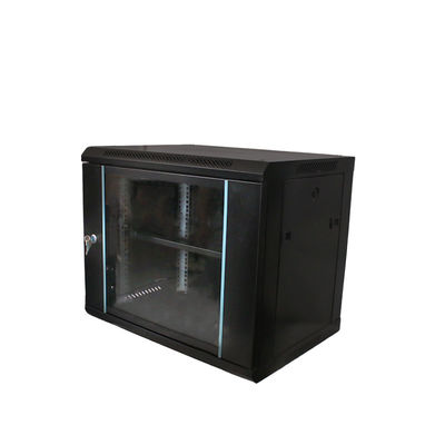 Serverraum 9u Wandmontage Server-Rack mit Design Glas Tür 19 Zoll Netzwerk Schränke
