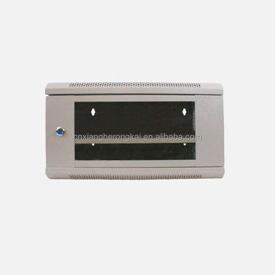 Anpassungsnetzwerkschrank 6U Schwarzer Server-Rackschrank mit kaltgewalztem Stahlmaterial