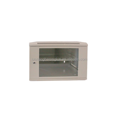 9U Wandmontage Netzwerk-Server-Rack mit gehärtetem Glas-Tür Standard-Server-Schrank