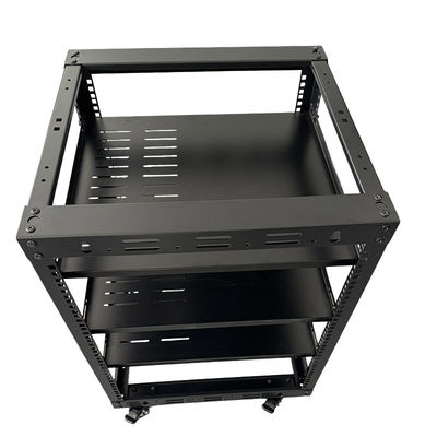 12u Server-Rack Doppelverschlussregal 19' Rack-Hochbefestigung Rack mit SPCC kaltgewalztem Stahl