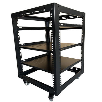 12u Server-Rack Doppelverschlussregal 19' Rack-Hochbefestigung Rack mit SPCC kaltgewalztem Stahl