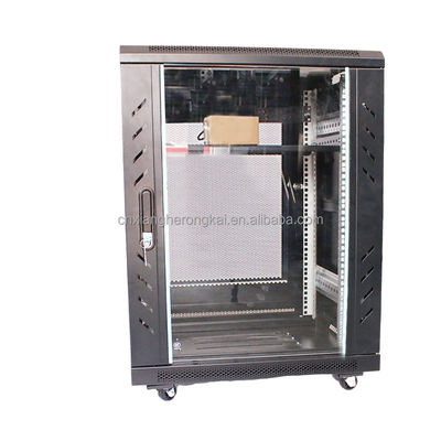 18u 22u 24u Kaltgewalzte Stahl-Server-Rack-Netzwerk-Schrank mit optionalem OEM-Service